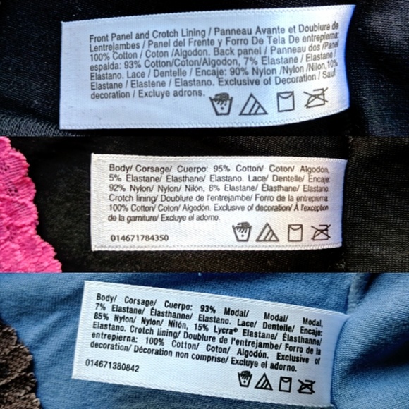 2 Pair 7/L Maidenform & Luleh Hipster Panties - Picture 3 of 3